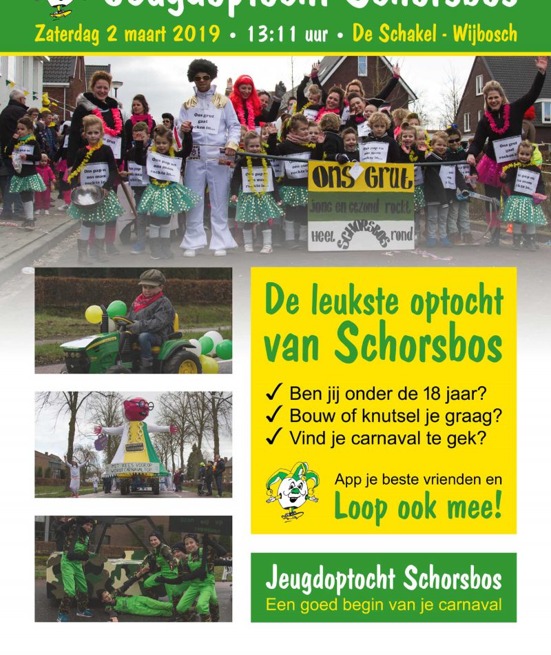 Jeugdoptocht Schorsbos Poster 2019