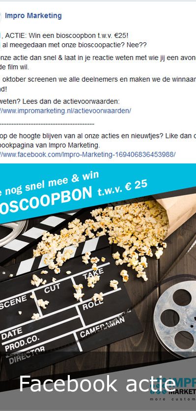 Impro Marketing FB Actie Bioscoopbon